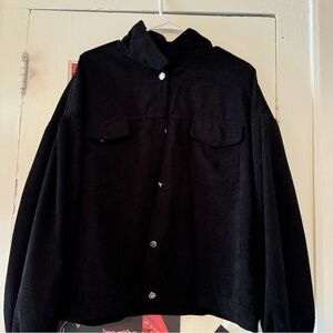 Black button up jacket